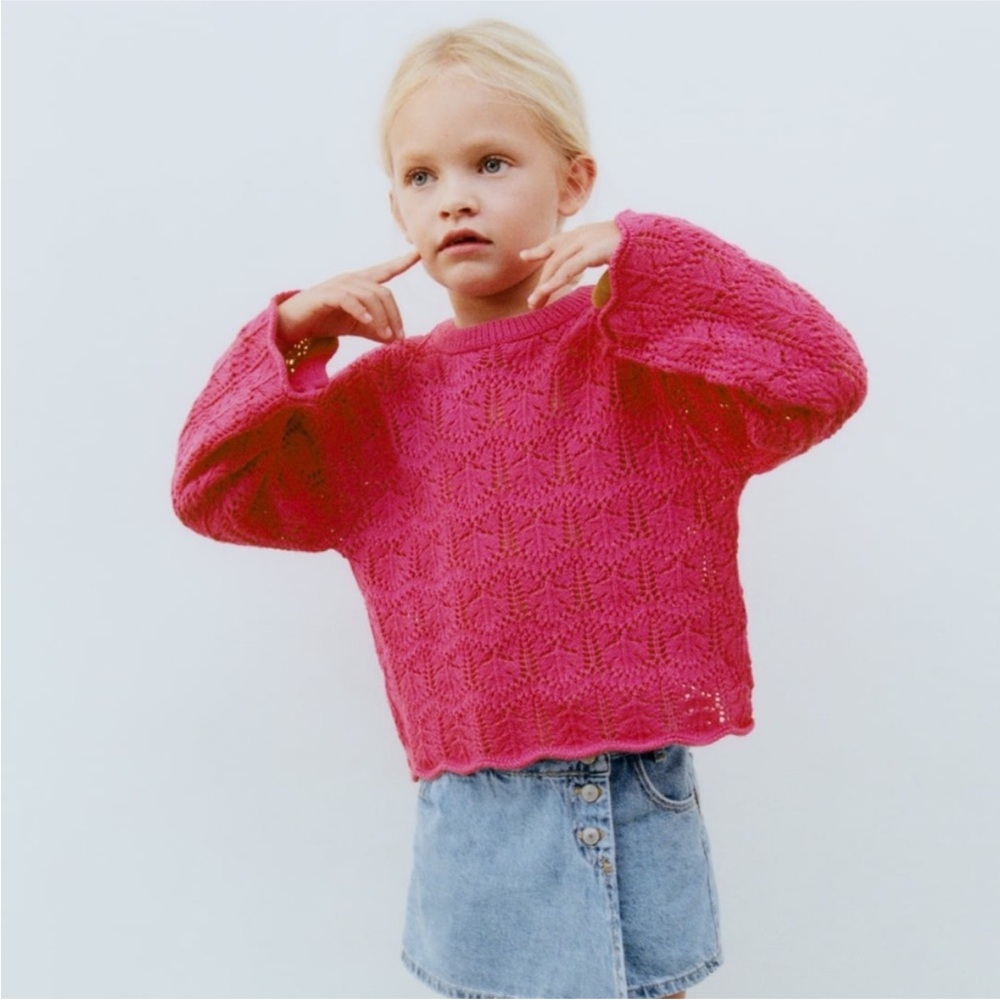ZARA OPEN KNIT SWEATER